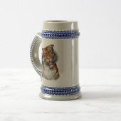 Tijger, tijger Beer Stein Bierpul (Voorkant links)