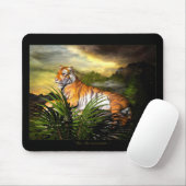 Tijger, tijger, verbluffende Bright Mousepad Muismat (Met muis)