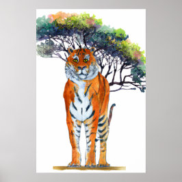 Tijger, tijger, verbluffende helderheid poster
