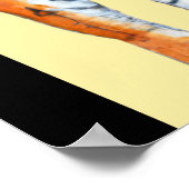 Tijger, tijger, verbluffende helderheid poster (Hoek)