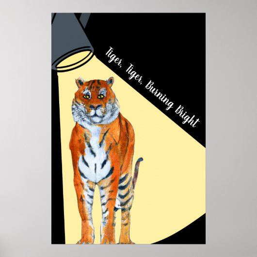 Tijger, tijger, verbluffende helderheid poster (Voorkant)