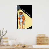 Tijger, tijger, verbluffende helderheid poster (Keuken)