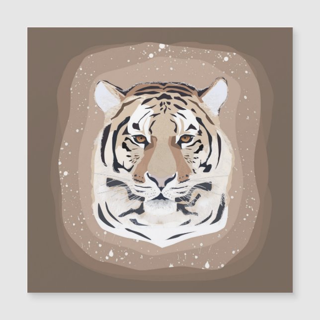 Tijger, tijgergezicht, symbool van 2022 (Voorkant)