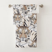 Tijger, tijgergezicht, symbool van 2022 bad handdoek (Insitu)