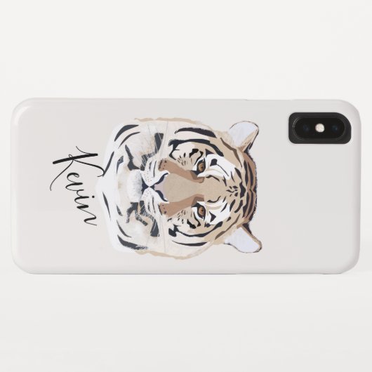 Tijger, tijgergezicht, symbool van 2022 Case-Mate iPhone case (Achterkant (horizontaal))