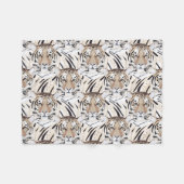 Tijger, tijgergezicht, symbool van 2022 fleece deken (Voorkant (Horizontaal))