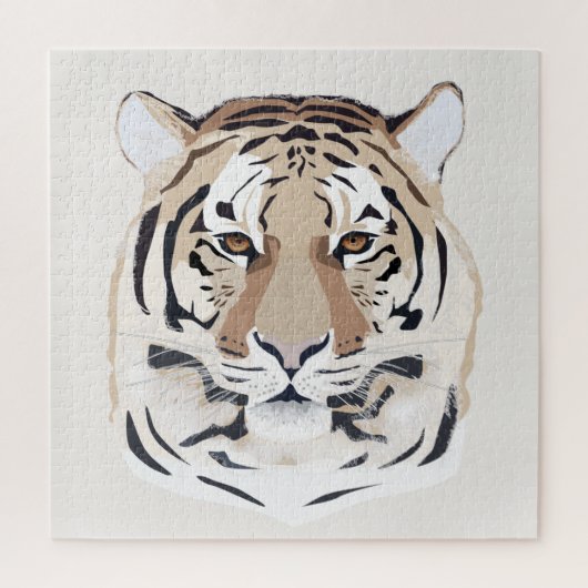 Tijger, tijgergezicht, symbool van 2022 legpuzzel (Verticaal)