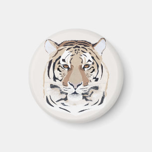 Tijger, tijgergezicht, symbool van 2022 magneet