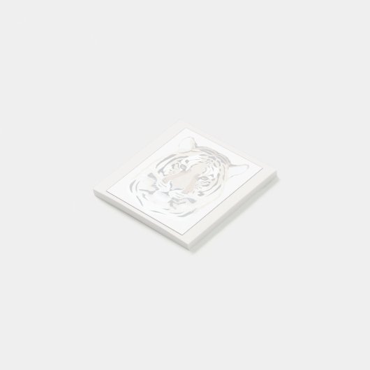 Tijger, tijgergezicht, symbool van 2022 post-it® notes (Schuin)