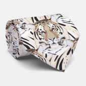Tijger, tijgergezicht, symbool van 2022 stropdas (Opgerold)