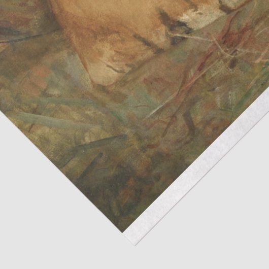 Tijger Tijgers bij Rest Kunstwerk Decoupage Tissuepapier (Detail)