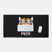 Tijger Transgender Vlag Lgbt Bureaumat (Keyboard & Muis)