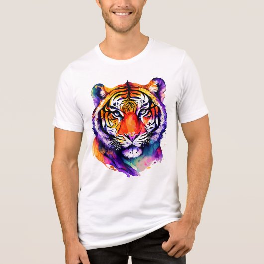 tijger Tri-Blend shirt (Voorkant)