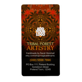 Tijger Tribal Forest Artistry Label