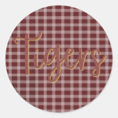 Tijger trots preppy sticker (Voorkant)