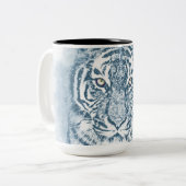 tijger tweekleurige koffiemok (Voorkant links)