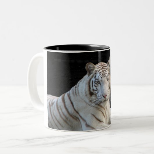 tijger tweekleurige koffiemok (Voorkant links)