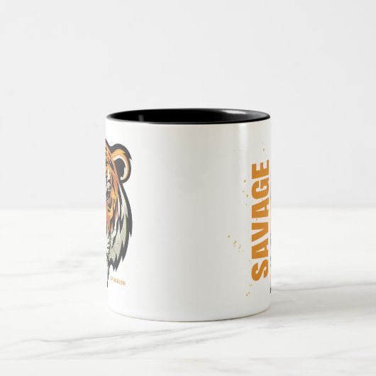 tijger tweekleurige koffiemok (Center)