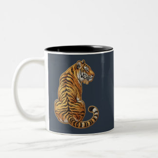 tijger tweekleurige koffiemok