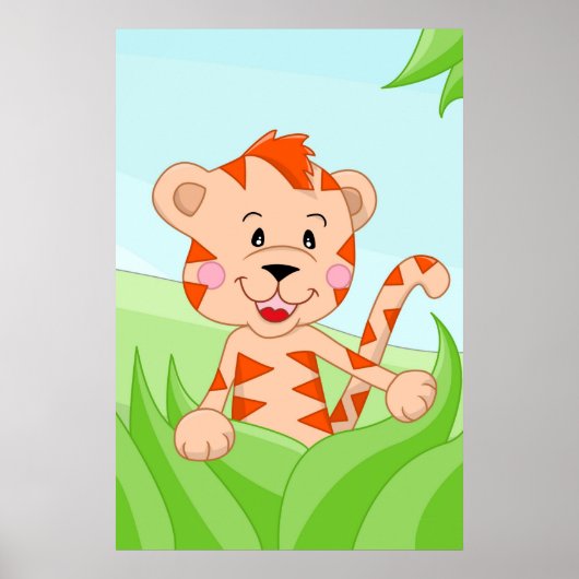 Tijger uit Afrika Poster (Voorkant)