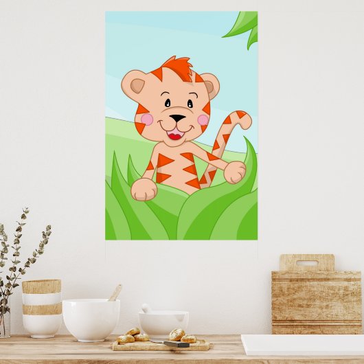 Tijger uit Afrika Poster (Keuken)