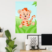Tijger uit Afrika Poster (Thuiskantoor)