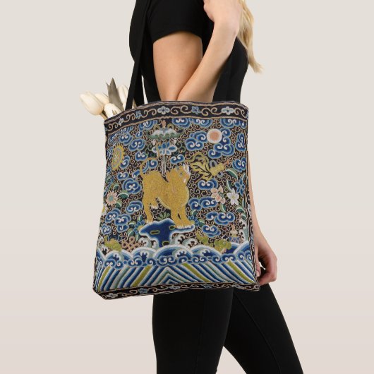 Tijger uit de Qing-dynastie Tote Bag (Dichtbij)