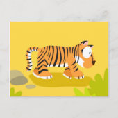 Tijger uit mijn wereld dierentuin briefkaart (Voorkant)