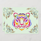 Tijger Uitnodiging (Voorkant / Achterkant)