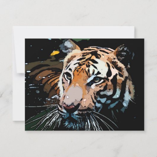 Tijger uitnodigingen (Voorkant)