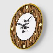 Tijger uw foto wandklok (Hoek)