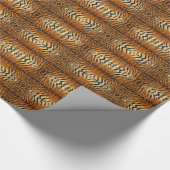 Tijger vachtpatroon cadeaupapier (Hoek)