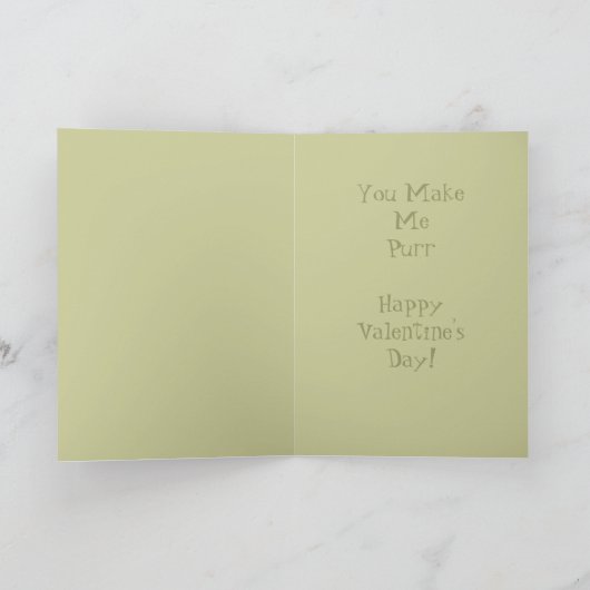 Tijger Valentijn Feestdagen Kaart (Binnen)