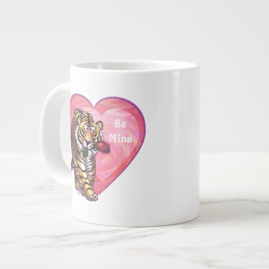 Tijger Valentijnsdag Grote Koffiekop (Links)