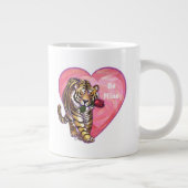 Tijger Valentijnsdag Grote Koffiekop (Rechts)
