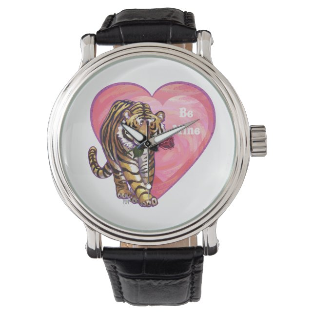 Tijger Valentijnsdag Horloge (Voorkant)