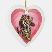 Tijger Valentijnsdag Keramisch Ornament (Rechts)