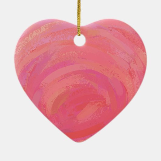 Tijger Valentijnsdag Keramisch Ornament (Achterkant)