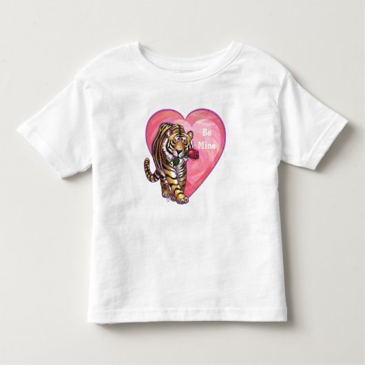 Tijger Valentijnsdag Kinder Shirts (Voorkant)