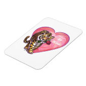 Tijger Valentijnsdag Magneet (Linkerzijde)