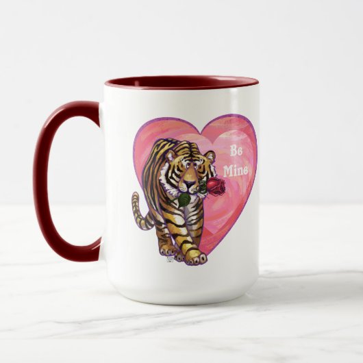 Tijger Valentijnsdag Mok (Links)