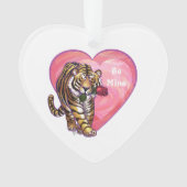 Tijger Valentijnsdag Ornament (voorkant)