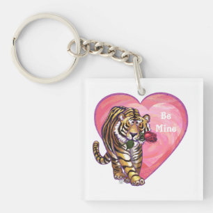 Tijger Valentijnsdag Sleutelhanger