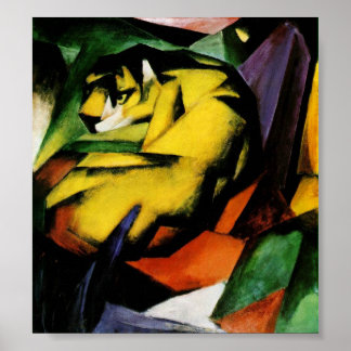 Tijger van Franz Marc. Poster