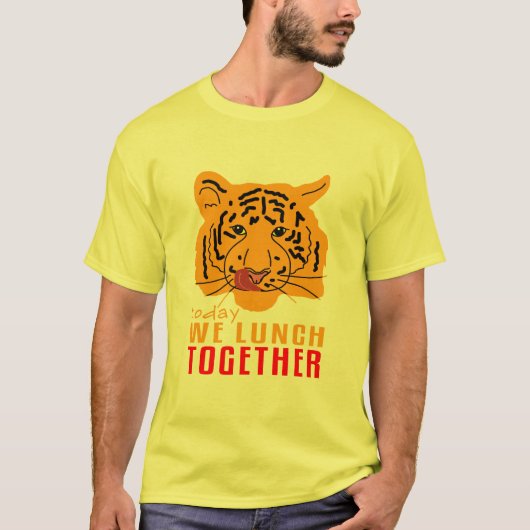 Tijger - Vandaag lopen we samen T-shirt (Voorkant)