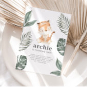 Tijger Verjaardagsuitnodiging Kaart