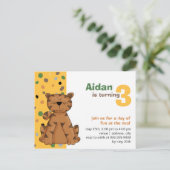 Tijger · Verjaardagsuitnodiging Uitnodiging Briefkaart (Staand voorkant)