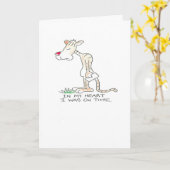 Tijger verlate verjaardag kaart (Gele Bloem)