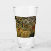 Tijger verrast in een tropisch Storm Glas (Voorkant)