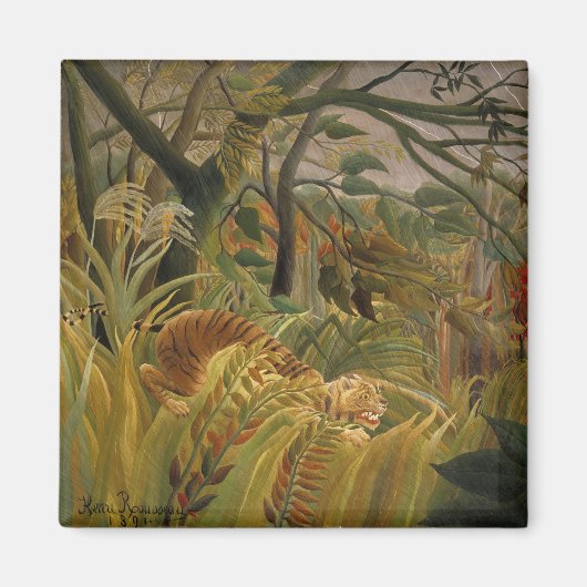 Tijger verrast in een tropisch Storm Magneet (Voorkant)